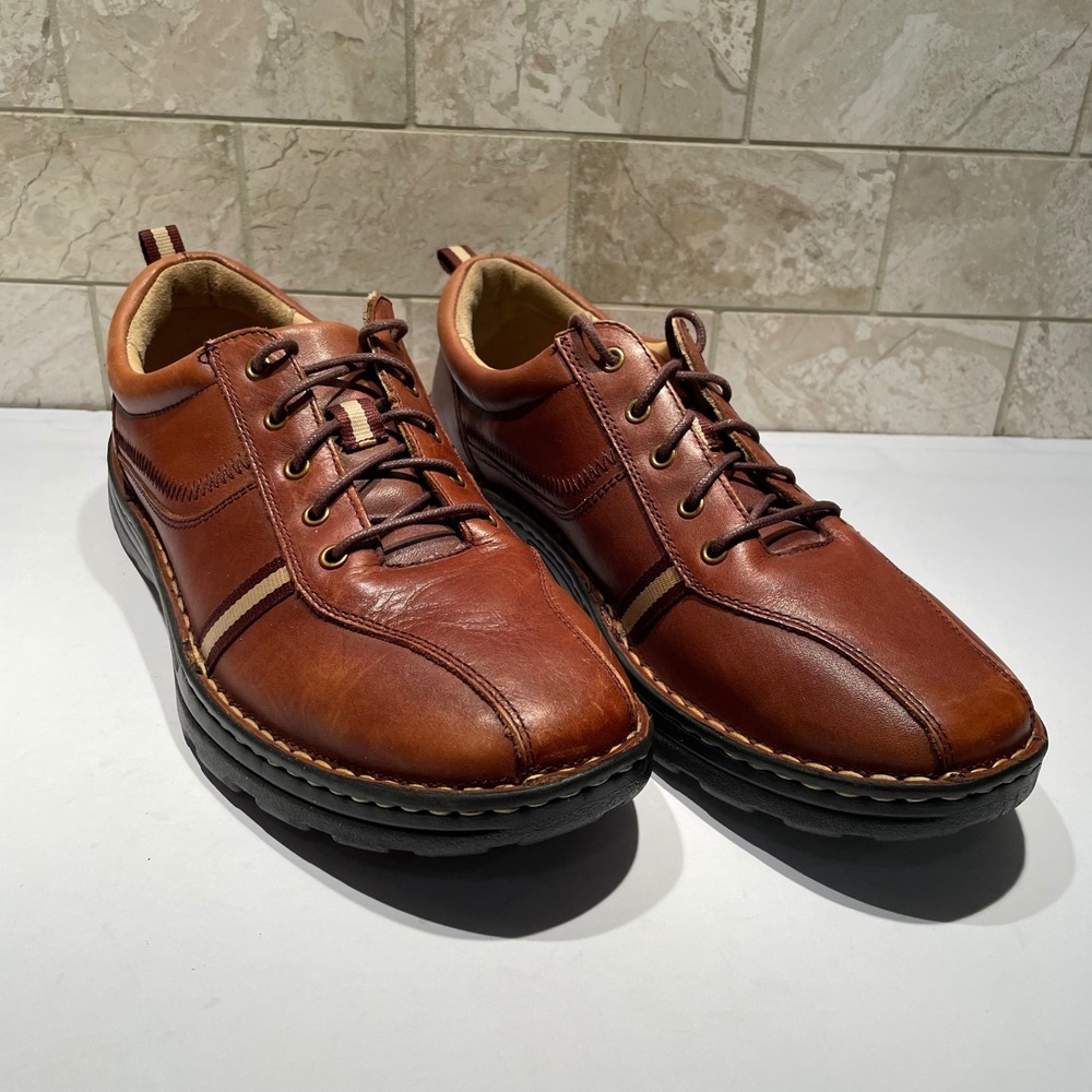 Drew Hogan Toledo Mens Brown Leather Orthopedic Walking Shoes Size 11W Wide - Picture 8 of 8